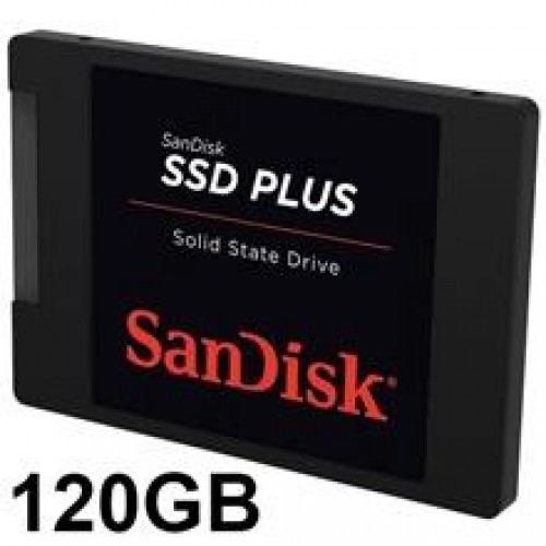 דיסק ssd מודל SDSSDA-120G-G26 SanDisk SSD PLUS 2.5" 120GB SATAIII R:530/W:400 