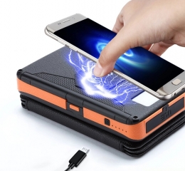 מטען נייד סולארי 20,000mah , ממוגן אבק, מים ונפילות NFC 